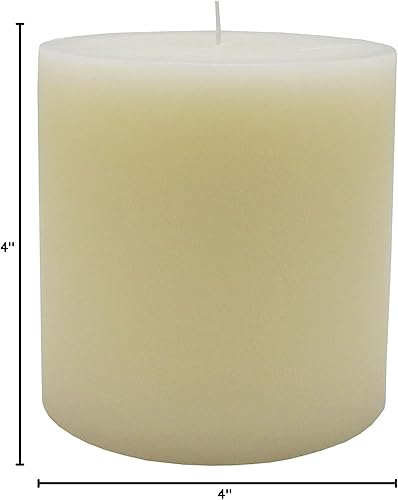 Miniatura 6 de Paquete de 12: 3.9 in; x 3.9 in; Vela de pilar de marfil Ashland®