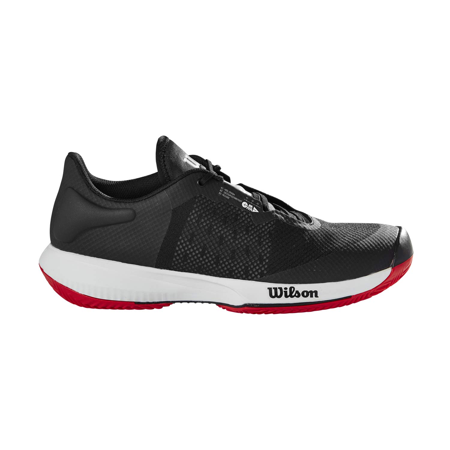 Wilson Mens Tennis Shoe Black Pearl Blue Red 10 5
