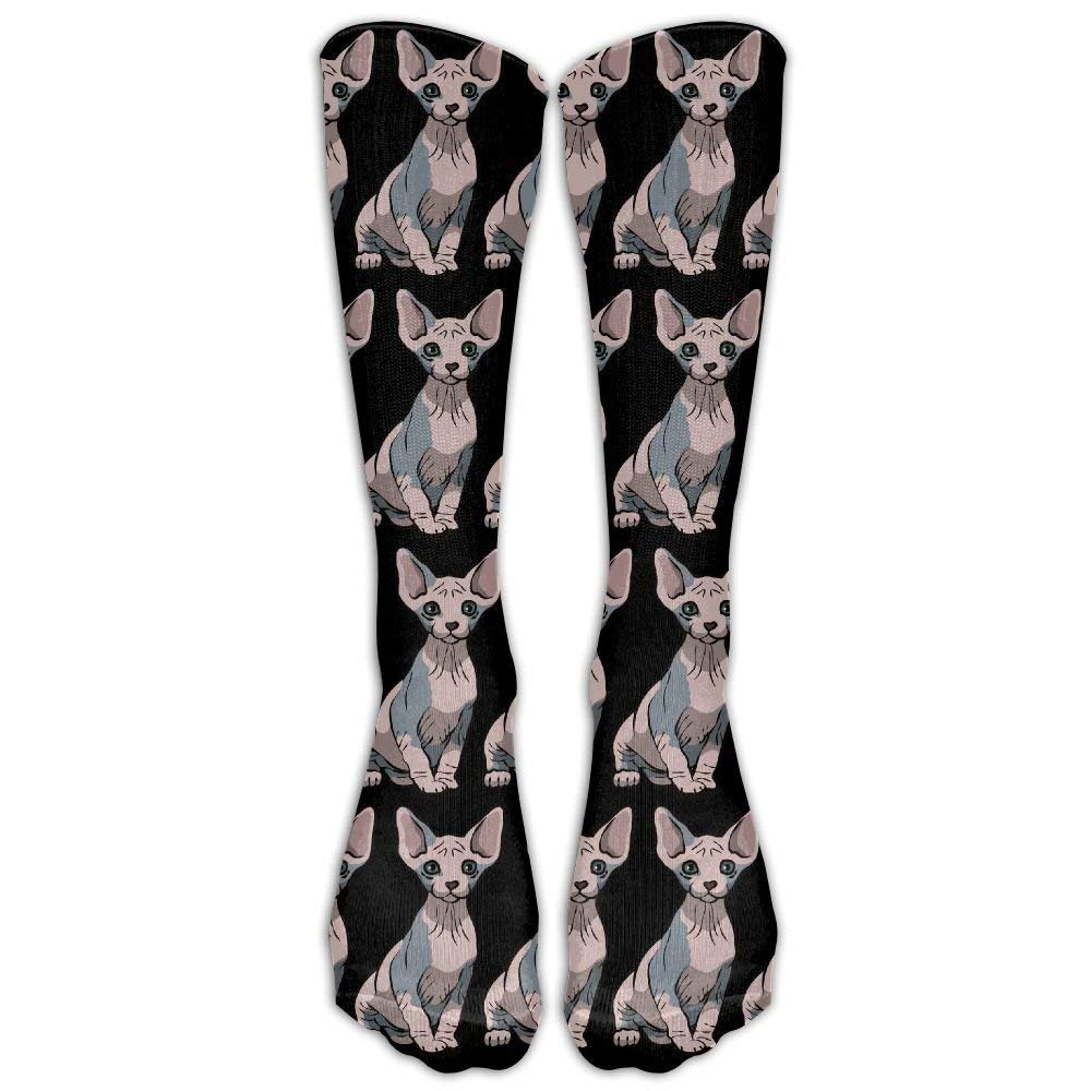Men&Women's Sphynx Cat Sitting Fashion Stocking Socks Athletic Sock Long Sock