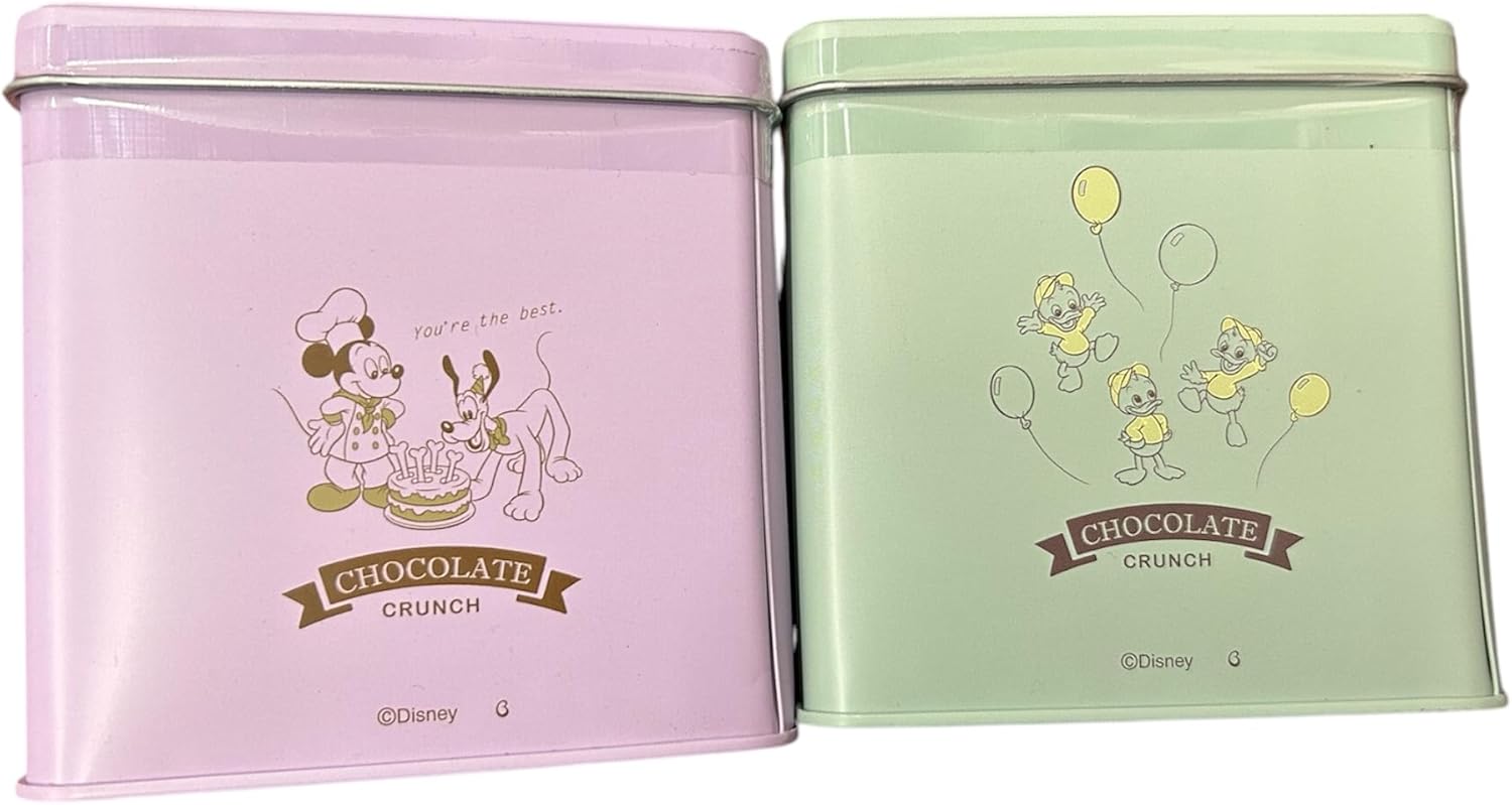 【2缶セット】ディズニークランチ チョコクランチ チョコレート チョコ ミッキー＆ミニー ミッキー＆ドナルド ディズニー ディズニー缶 バレンタイン ホワイトデー ギフト お土産 友チョコ 義理チョコ