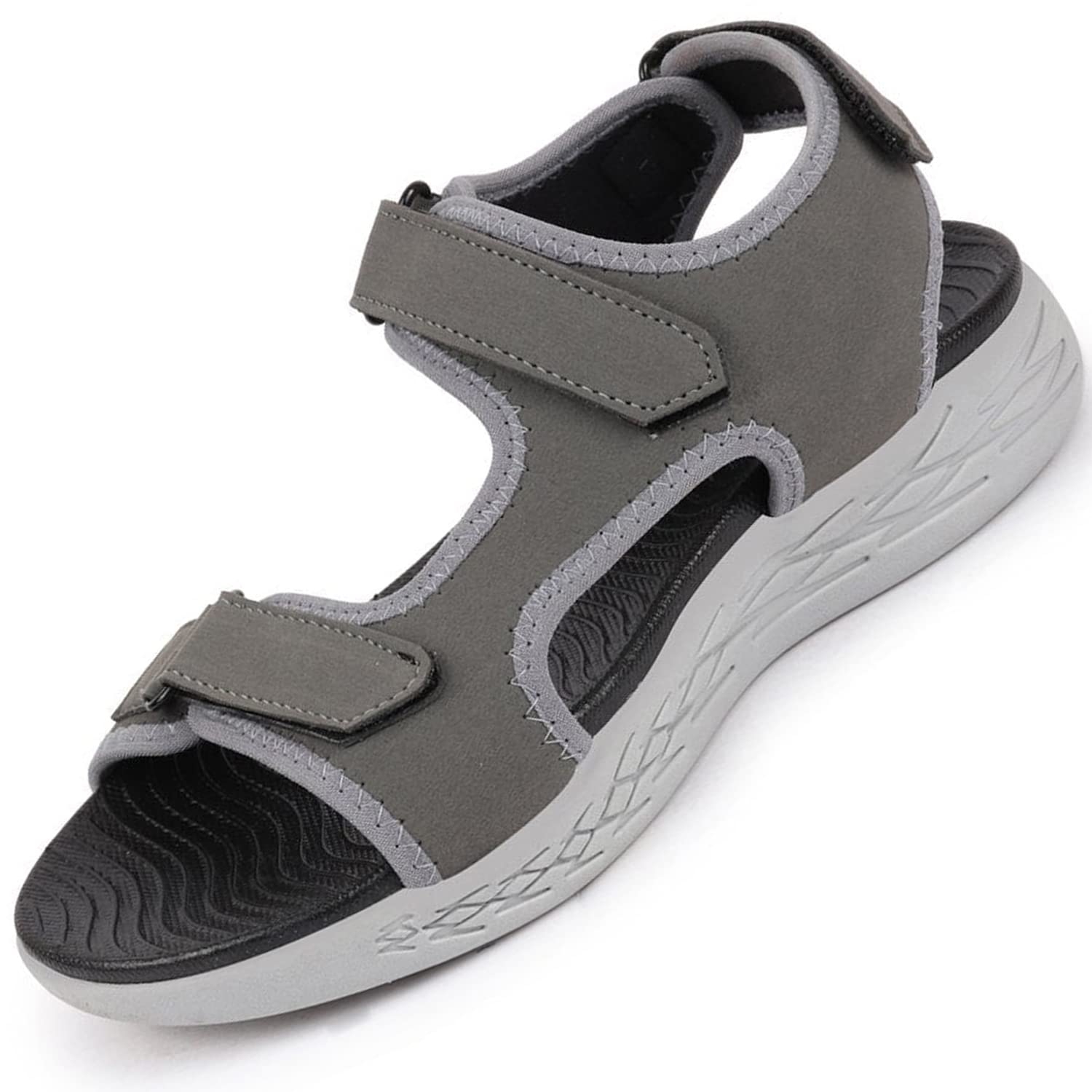 FAUSTO FST KI-9993 GREY-43 Mens Brown Outdoor Sports Adjustable Phylon Sole Flexi Sandals & Floaters (9 UK) (B09GKB3T65) Amazon Price History, Amazon Price Tracker