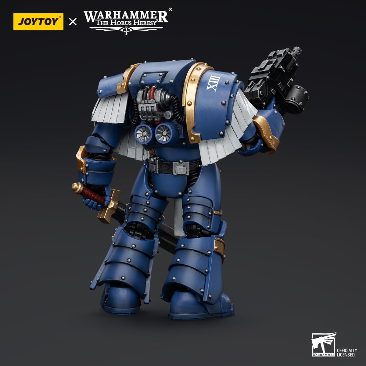 Warhammer 40k: Ultramarines Cataphractii Terminator Squad Sergeant with Power Sword 1:18 Scale Action Figure