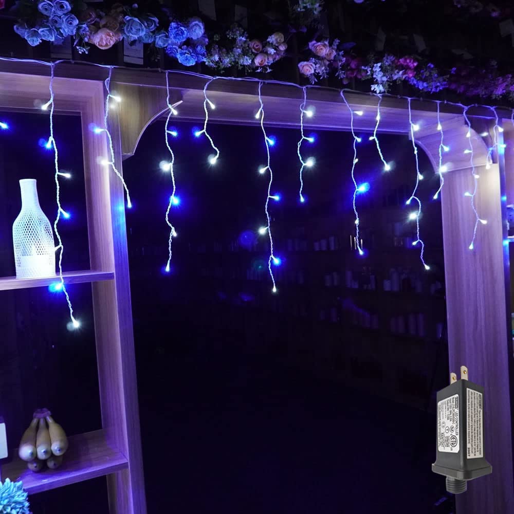 YASENN 300Led Icicle Style String Lights 29.5FT,Update Connectable 8