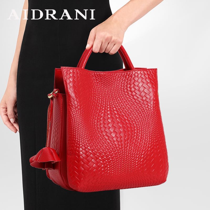 Genuine leather women's 2025 handbag women's large versatile shoulder atmospheric cowhide mother crossbody bag - Image 2