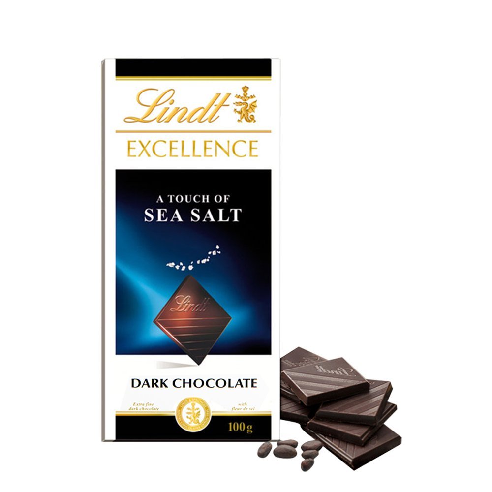 Lindt Excellence Dark Sea Salt Chocolate Bar 100g