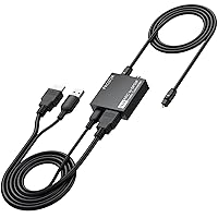 Vista 1 de PROZOR Adaptador HDMI ARC a audio óptico de 192 KHz, extractor de audio ARC de 7 pies/6.9 ft, HDMI (ARC) a Toslink óptico/convertidor coaxial