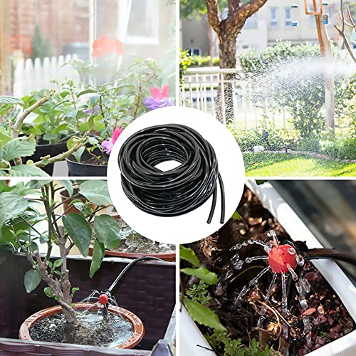 SEIWEI Drip Irrigation Tubing Hose, PVC Flexible Micro Drip Irrigation Distribution Tubing Pipe for Industrial Agriculture Lawn Garden Watering(10/20/30m/)
