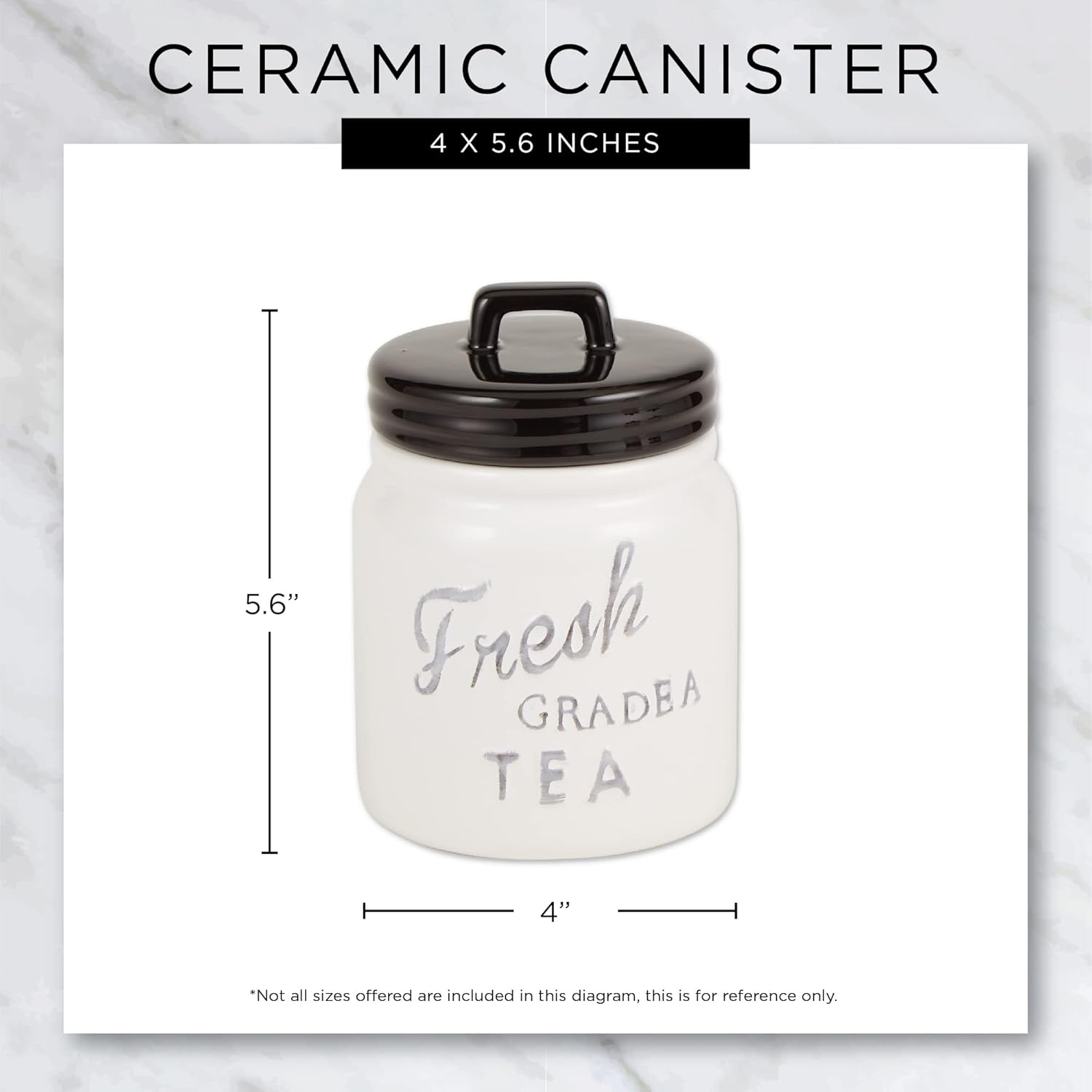 DII Kitchen Accessories Collection Ceramics, Cookie Jar, Dark Green