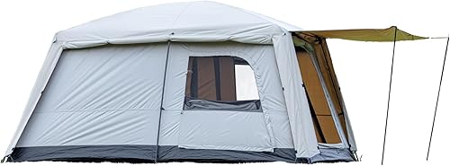 Miniatura 1 de Tienda de campaña familiar para 4 a 6 personas, diseño de sala de estar con techo de malla, tela Oxford impermeable 150D, lluvia completa, fácil