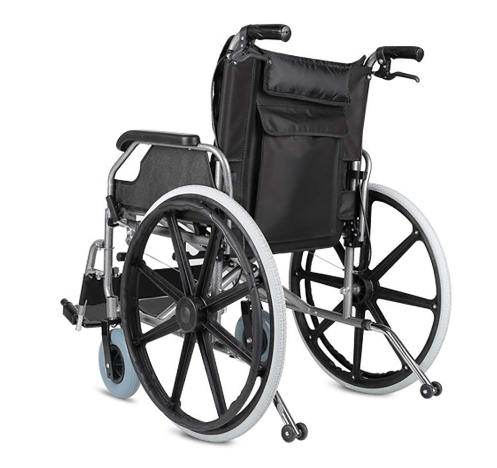 Silla de Ruedas para Personas Mayores, Scooter Plegable Ultraligero con Asiento ensanchado para Personas Mayores con discapacidad, Silla de Ruedas Manual