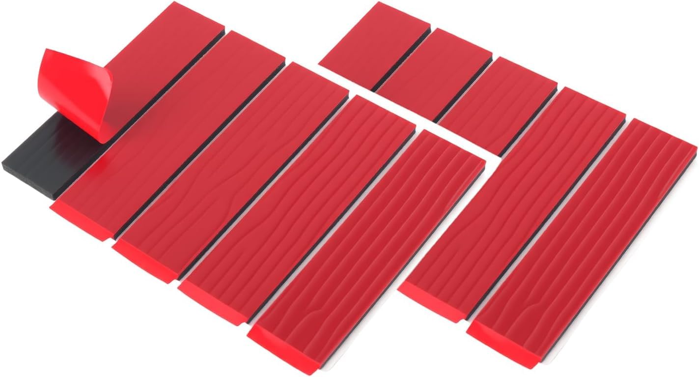 Number Plate Sticky Pads 10 Strips – Extra Strong Double Sided Sticky Pads for Car Number Plates, Heavy Duty Adhesive Pads for Registration & License Plates, Drill-Free Fixing Kit (3mm Thick)