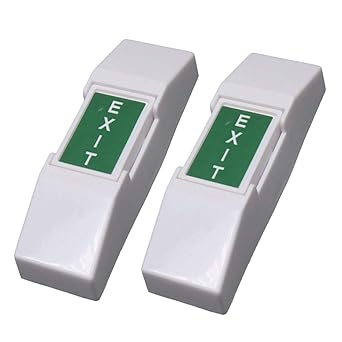 2Pcs Exit Button Push-to-Exit Momentary Push Button Switch for Access Control or Emergency Alarm