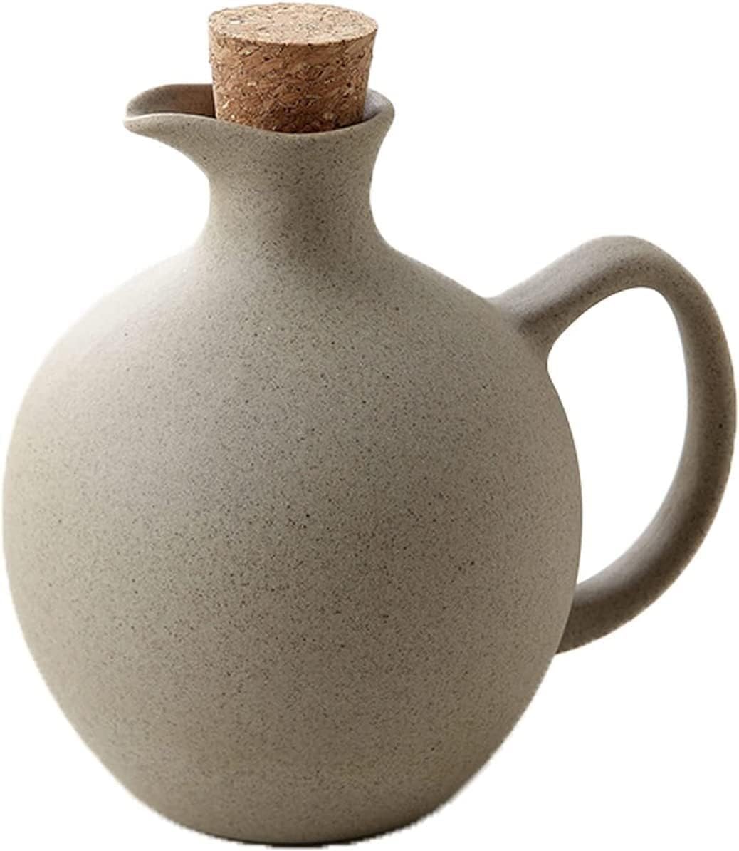 Dozownik Oleju, 500 Ml Domowy Pojemnik Na Olej, Ceramiczne Butelki Oleju, Dozownik Octu Butelka Do Przechowywania Do Kuchni Gotowanie Oliwa Z Oliwek Sos Sojowy Ocet Cruet