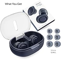 Vista 6 de Tapones para los oídos con reducción de ruido, tapones reutilizables para dormir con cancelación de ruido, tapones para los oídos de 30 dB