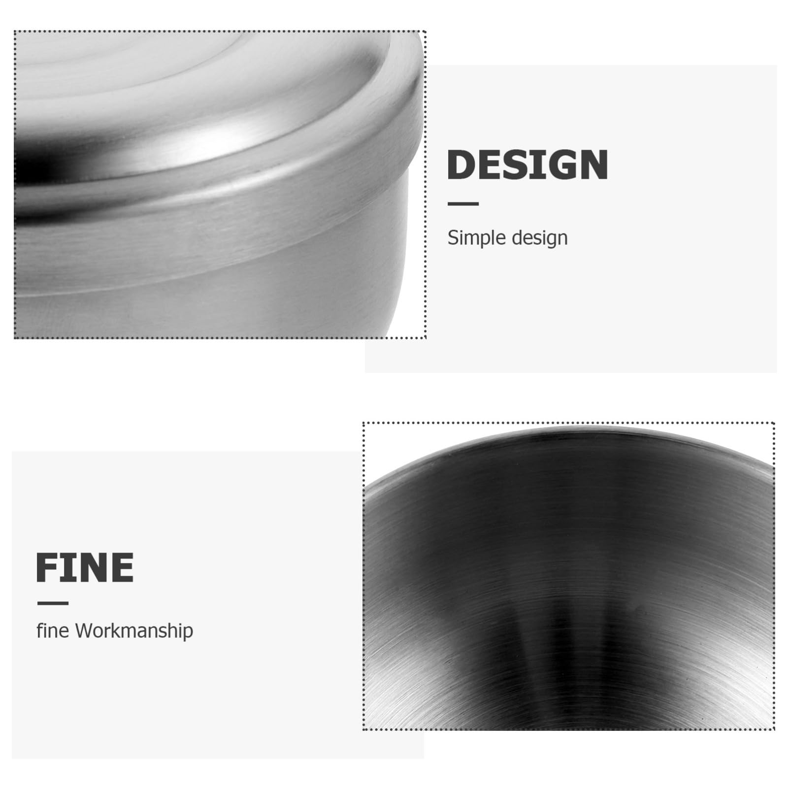 Homoyoyo Cuenco De Afeitar Para Hombres Acero Inoxidable Tapa De Afeitar Diseño Simple y Práctico
