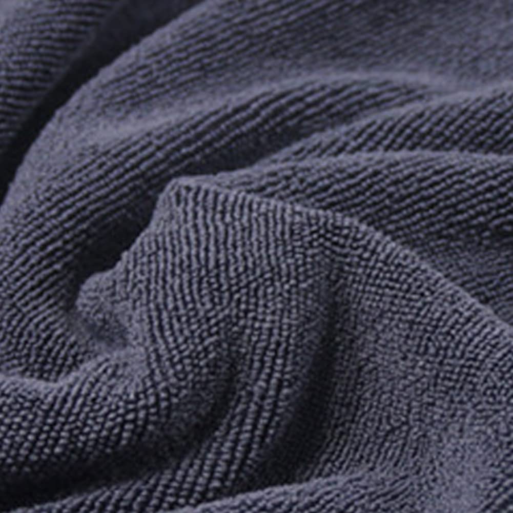 Peignoir de bain à capuche absorbant pour chiens et chats en microfibre à séchage rapide pour le bain et la plage, bleu, taille XL
