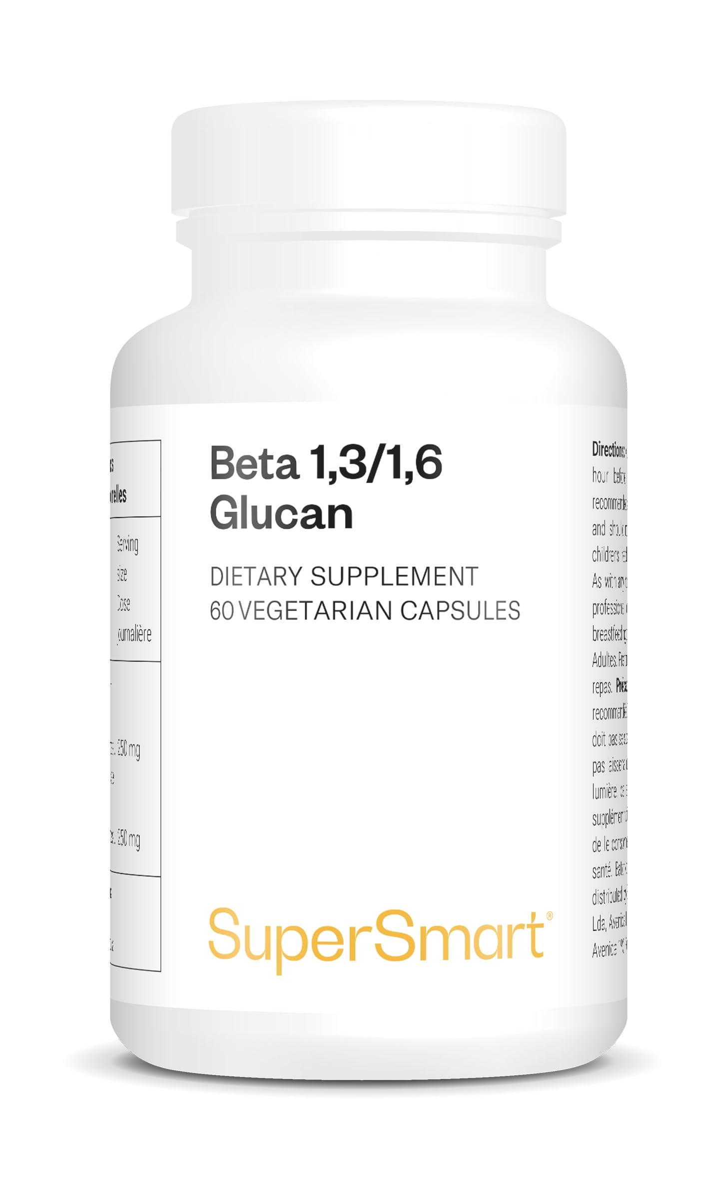 Beta 1,3/1,6 Glucan - Aide à Renforcer la Vitalité - Vegan - SuperSmart