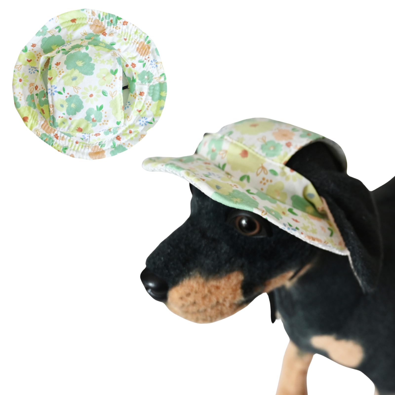 Chapeau pour chien d'été chapeau cloche chat petit chien trou d'oreille L