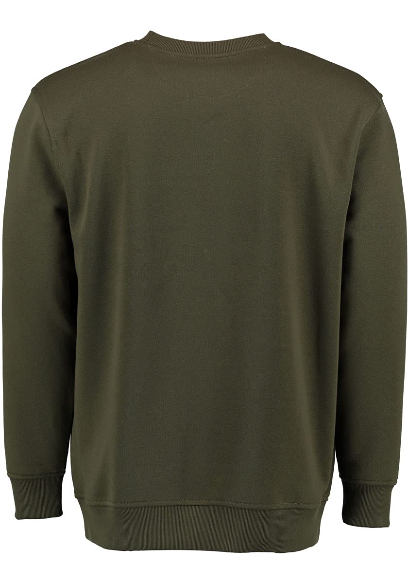OS Trachten Herren Sweatshirt Pullover Jagdsweatshirt mit Rundhalsausschnitt Memvu