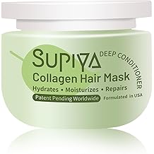 Collagen Hair Mask - Deep Conditioner for Dry, Damaged & Frizzy Hair, With Protein, Deeply Locks in Moisture, Leaving your hair smoother and softer