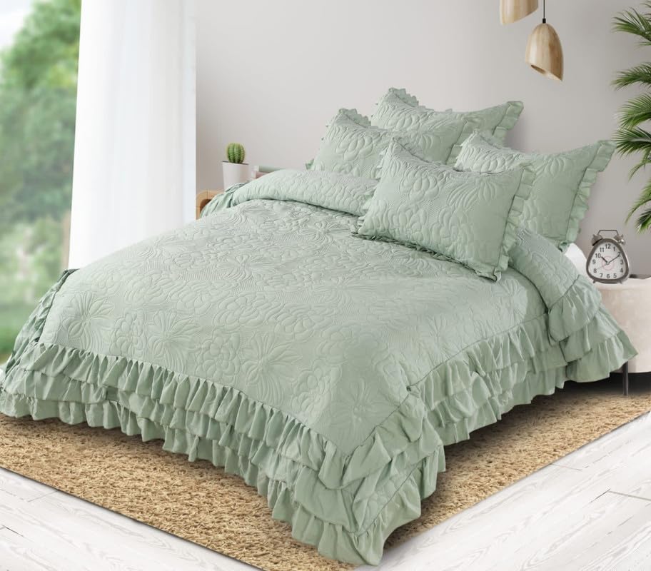See full amazon price history chart for OROXO Luxury Super Soft 3 Layer Frill Solid Color One Quilted Bedsheet (Comforter) with 2 Pilloe Cover (90 X 100) INCH (Silver) OROXO Luxury Super Soft 3 Layer Frill Solid Color One Quilted Bedsheet (Comforter) with 2 Pilloe Cover (90 X 100) INCH (Silver) (B0D9M8NTSV) Amazon Price History, Amazon Price Tracker