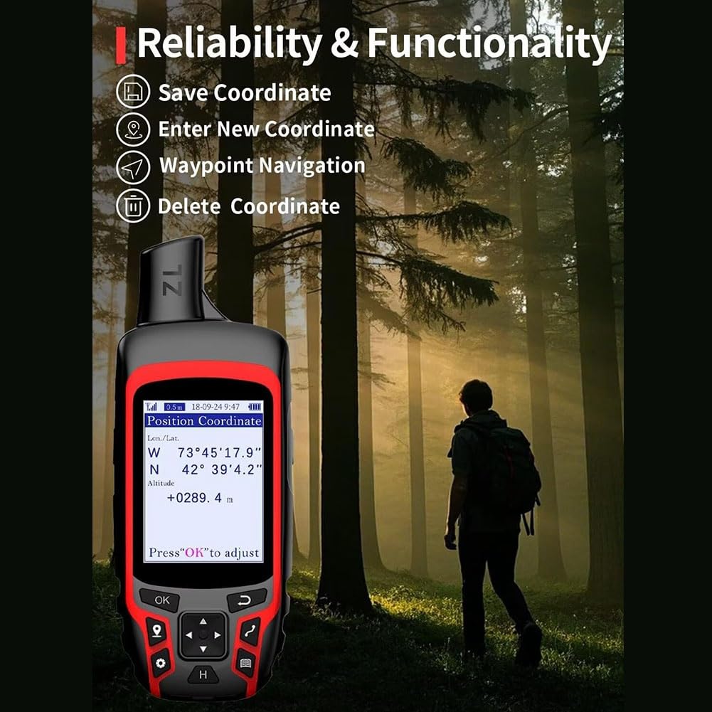 Per il e L'Escursionismo, GPS Portatile A6 con Supporto Multi-GNSS, di Navigazione GPS per Appassionati di Attività All'Aperto.