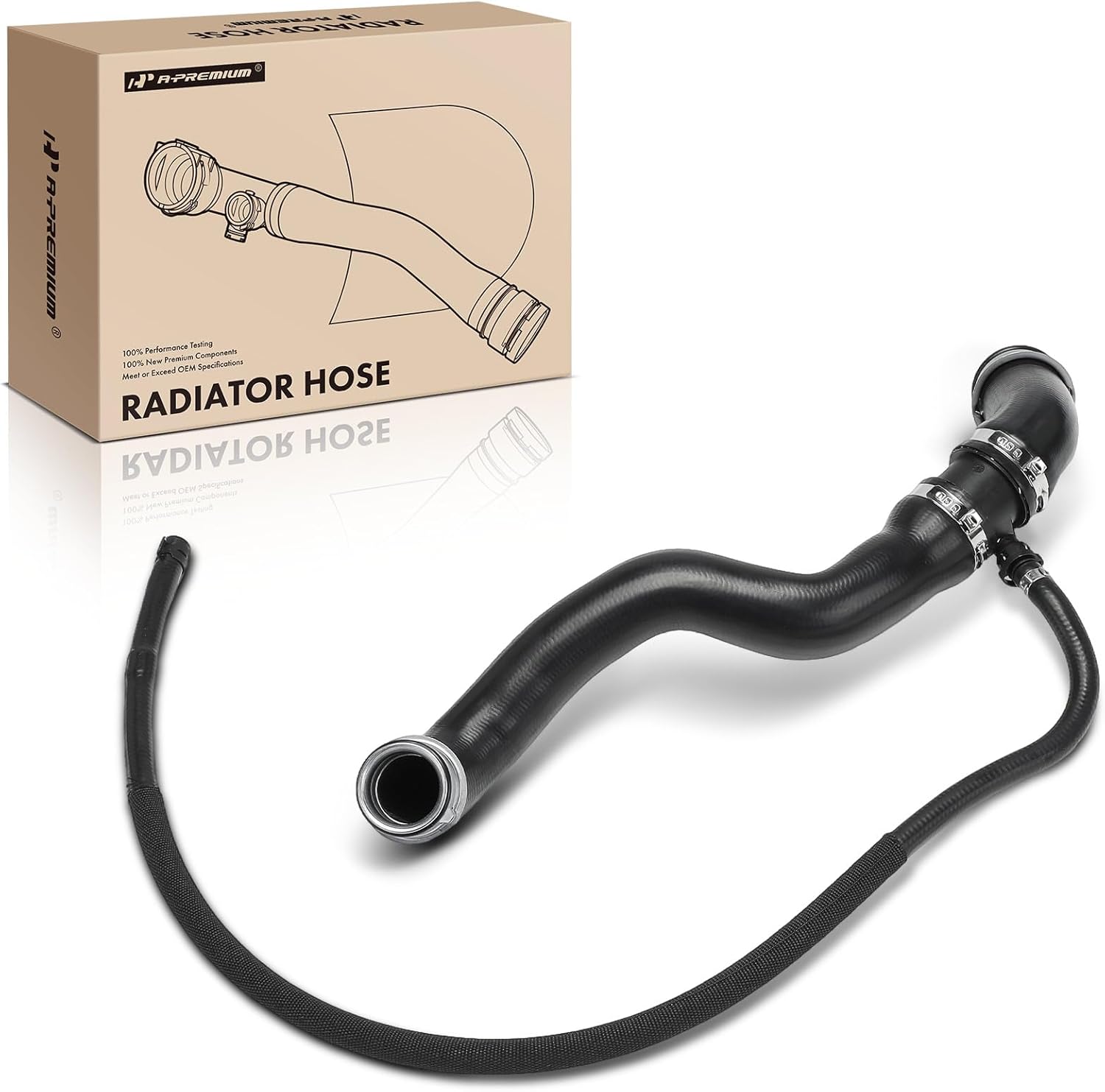 A-Premium Upper Radiator Coolant Hose Compatible with Mercedes-Benz W203 Series C230 2006-2007, C280 2006-2007, C350 2006