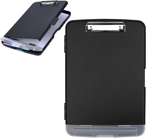Maul Porte-bloc A4 avec compartiment de rangement et clip bas