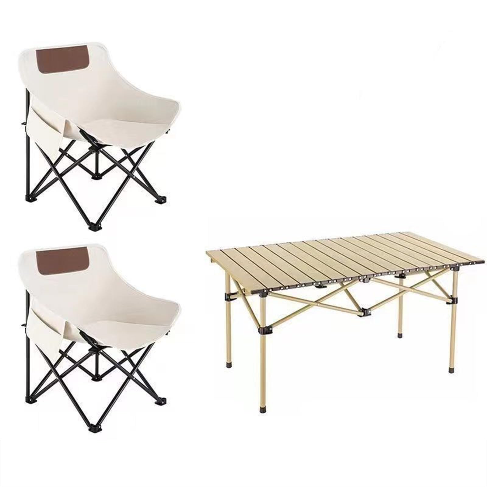 Table et chaises de camping pliables pour éviter l'encombrement en voyage de pêche