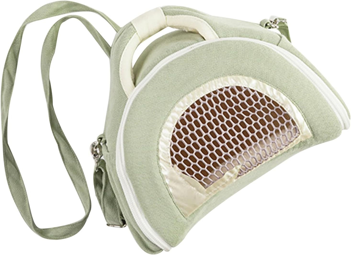 Breathable Pet Carrier Bag for Small Animals, Portable Hamster Travel Pouch with Anti-Lost Design, Lightweight Shoulder Pet Carrying Bag for Sugar Gliders, Guinea Pigs, and Rats,