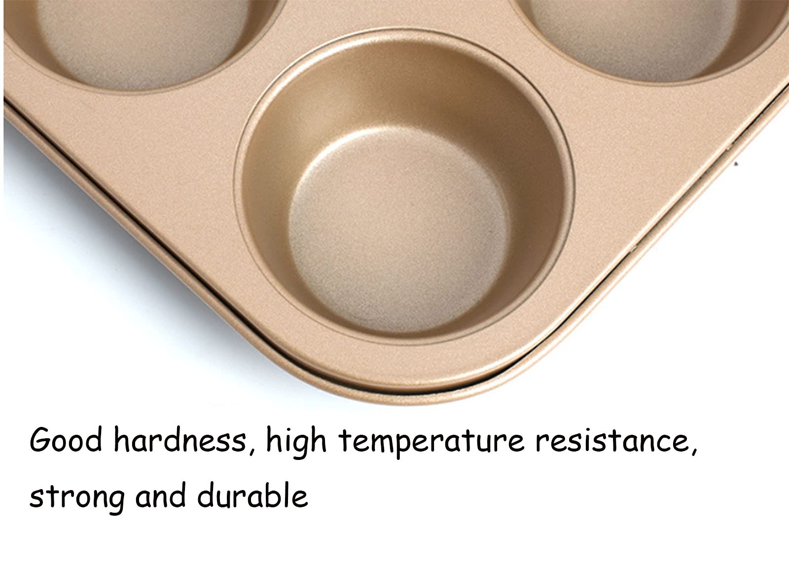 Bandeja grande para magdalenas 6 tazas Molde para magdalenas de silicona, Molde antiadherente para magdalenas para magdalenas, Molde para hornear magdalenas o magdalenas, Bandeja para hornear 26,3 x
