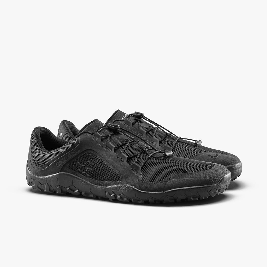 Vivobarefoot Uomo Primus Trail FG 3.5 Textile Synthetic Silver Birch Formatori