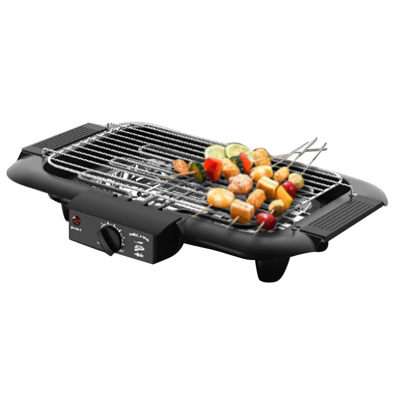 Elektryczny Grill, Bezdymna, Nieprzywierająca Płyta Do Grillowania Na Stole Z Wyjmowaną Tacką Ociekową, 7-stopniowa Regulacja Temperatury, Powłoka I Łatwe Czyszczenie