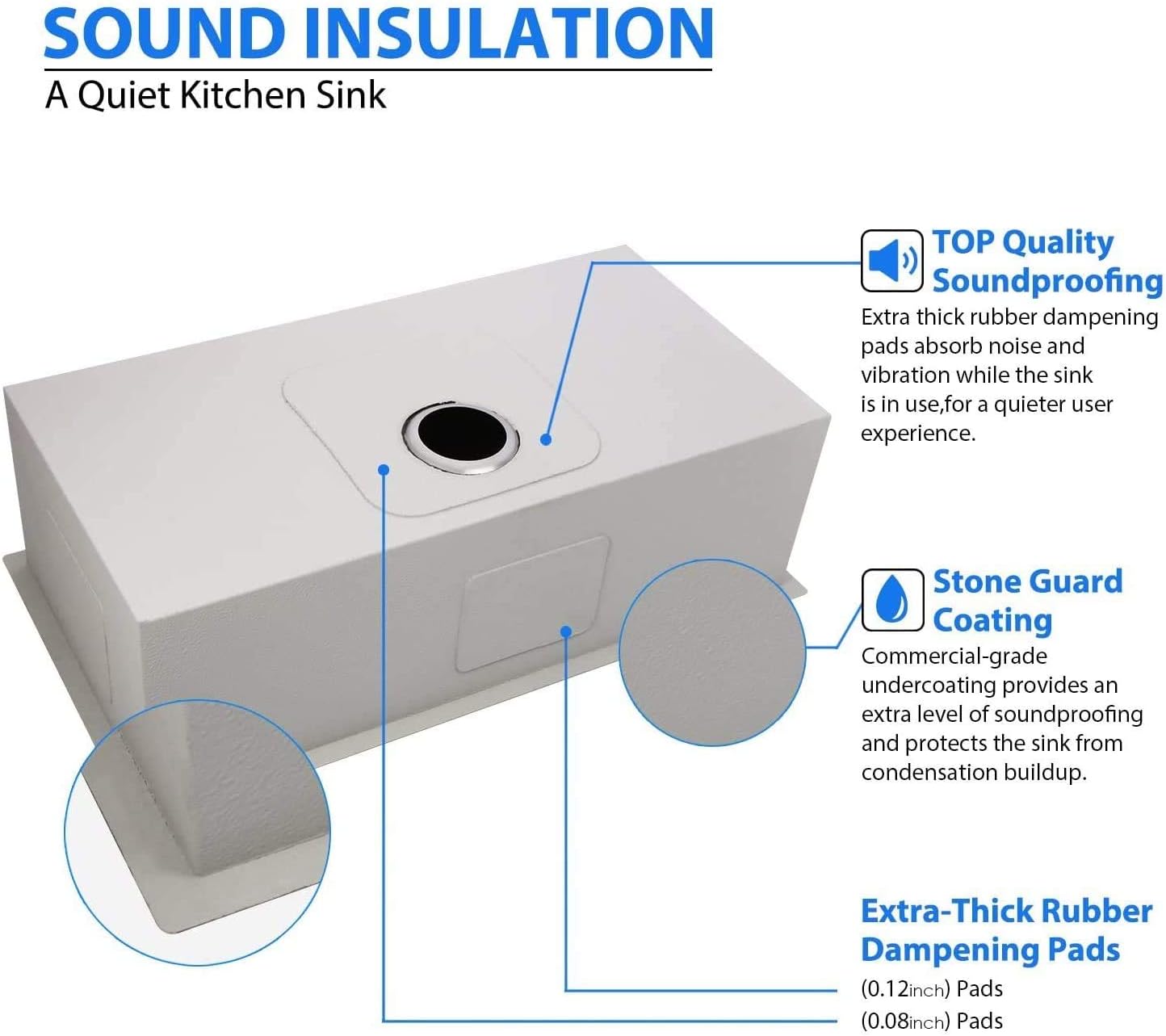 70% Off Everything ORLANDO -15x13 Inch Undermount Stainless Steel Single Bowl Kitchen Sink, Bar / Prep Sinks 18 Gauge With Strainer