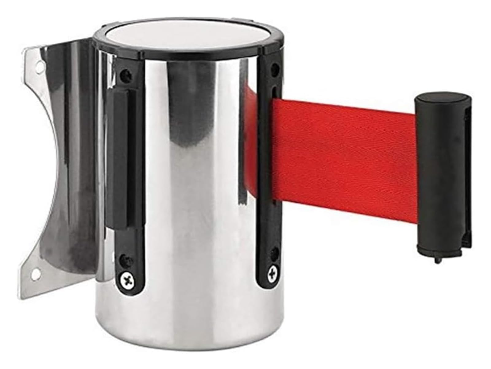 ZBBGTJK WallMounted Magnetic Retractable Belt Barrier2M Stainless Steel Teles Barrier for Crowd Control Safety and Queue Management