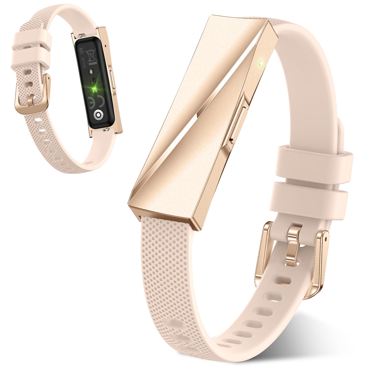 Bracelet Connectée Santé sans Écran, 22g Ultraléger Podometre, 24/7 Montre Tension Arterielle, Montre Connectée Femme, 35 Jours Autonomie Étanche 1ATM Smartband, 170+ Sports Fitness Tracker
