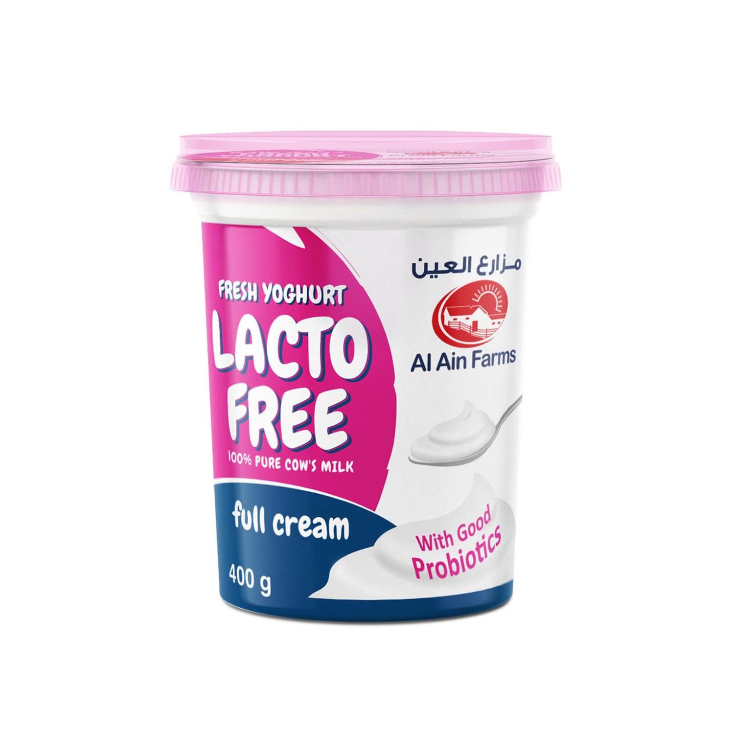 Al Ain Farms Lactose Free Full Cream Yoghurt, 400 g