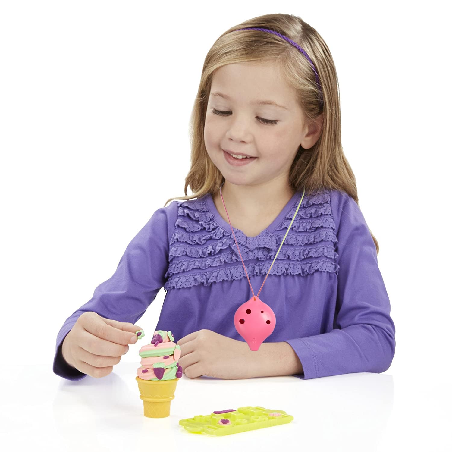 Ocarina Alto C à 6 trous en céramique marron fumé pour enfants en plastique pour étudiants instruments de musique pour débutants (bleu)