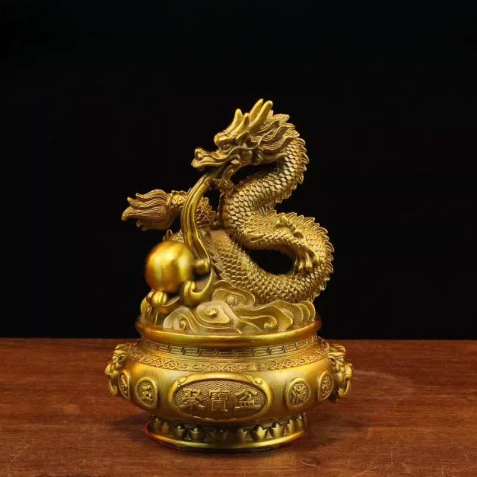 Aottsd Manjushri Buddha Statue Brass Home Altar Worship Tabletop Decor 28Cm