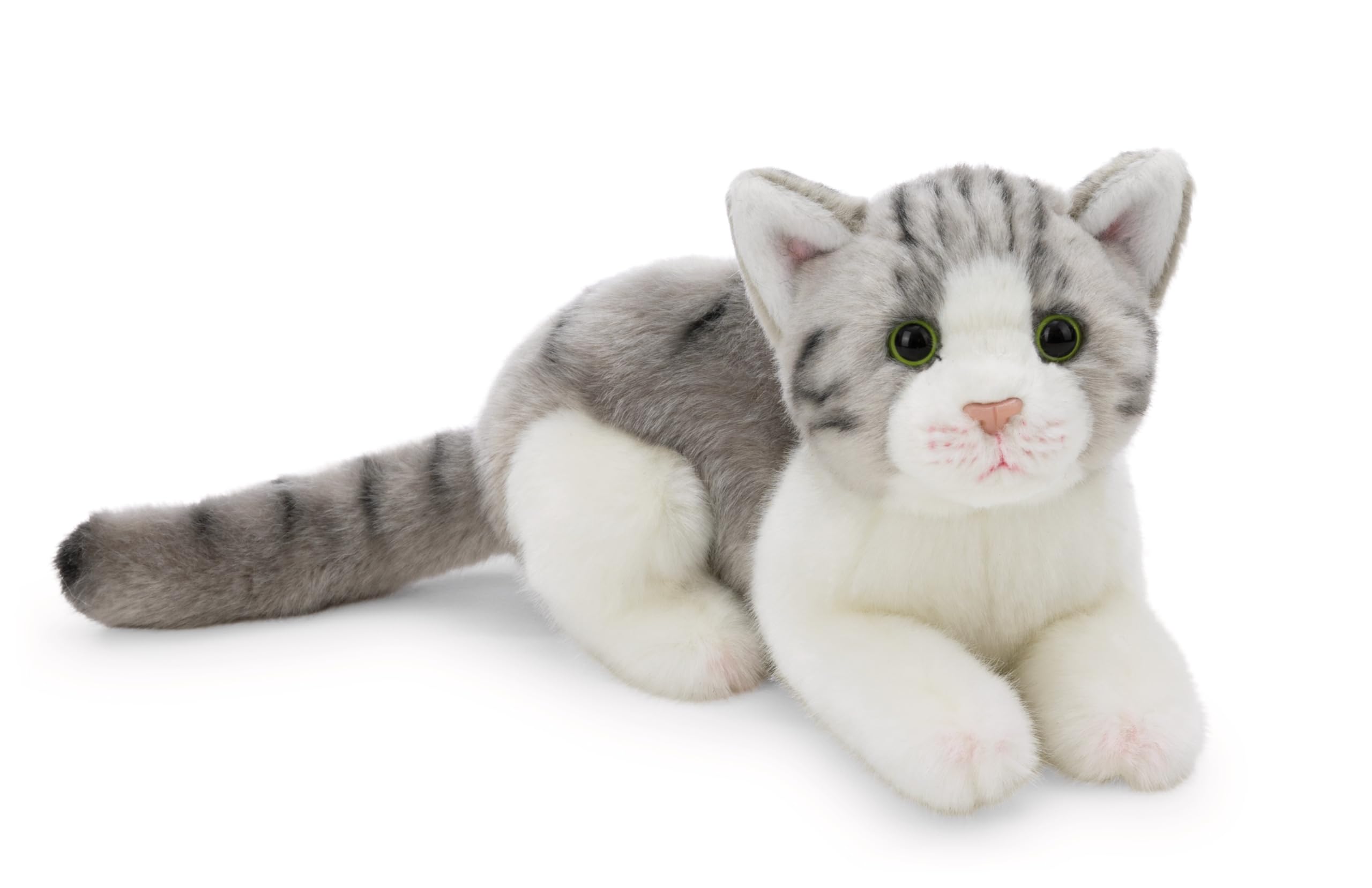 NICI Gato de Peluche de 20 cm, Gris, Suave muñeco, Adorable Animal para abrazarlo y Jugar, Gran Idea de Regalo para niños y Personas Adultas, 62600