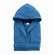 Morbidissimi Accappatoio Junior in Spugna Con Cappuccio, Cinturino e 2 Tasche, Accappatoi Ragazzi, Bambino e Bambina in Spugna Morbida 400 gr/mq 100% Puro Cotone V821