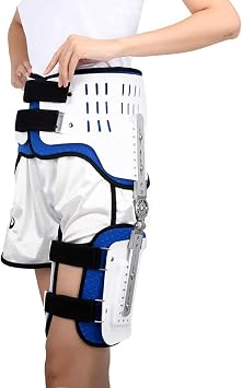 Hinged ROM Hip Abduction Brace - Adjustable Orthosis for Sciatica Pain Relief, Post-Surgery Support, Hip Stabilization & Joint Protection, Universal Fit for Men and Women