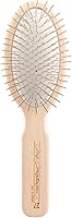 Chris Christensen 27mm Oval Pin Brush - Original Series Professional Dog Grooming Brush, Rounded Stainless Pins, Beechwood Handle