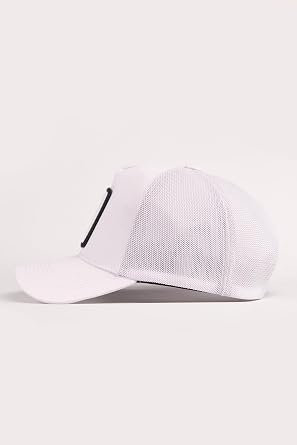 White Trucker Hat with Duck Logo
