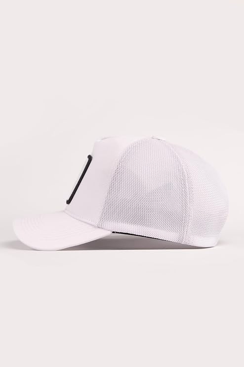 White Trucker Hat with Duck Logo