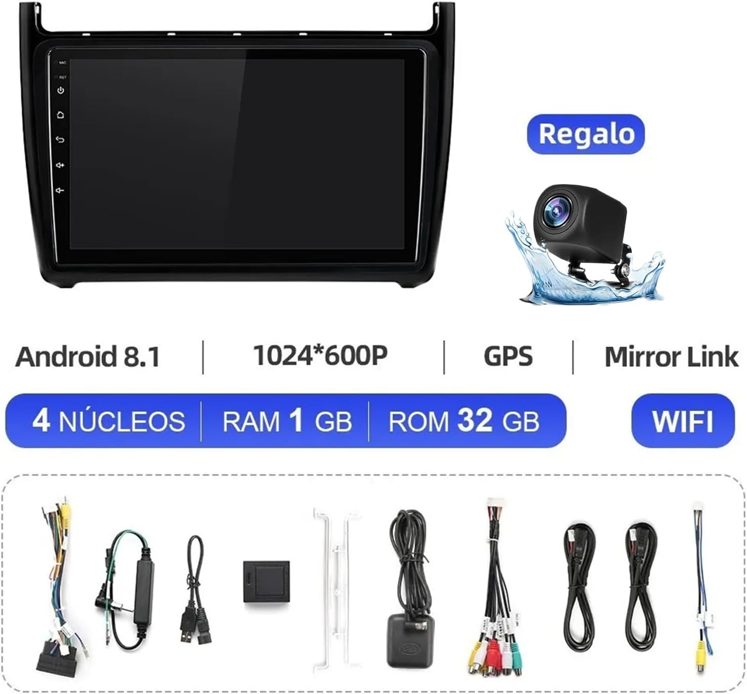 FINYQBET Android Stereo with included accessories and wiring harnesses