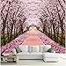 Produktbild Newberli Individuelle Fototapete 3D Romantische Kirschblütenbaum Wandbild Wohnzimmer Tv Sofa Hintergrund Wandmalerei Fresko Tapete