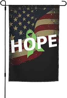 Muscular Dystrophy Ribbon Hope And Support Awareness Double Sided Garden Flag 12x18 Inch Premium Home Décor Outdoors 0