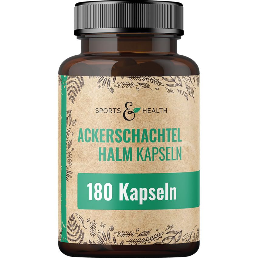 Ackerschachtelhalm Kapseln - 500mg pro Kapsel - 180 Kapseln - Zinnkraut - Vegan - Ackerschachtelhalm Extrakt
