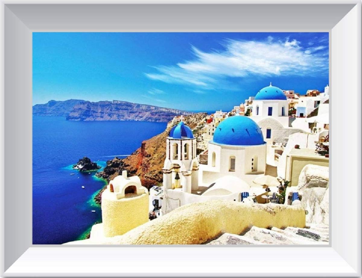 Toy Town 1000 Pieces Jigsaw Puzzle Intellectual Game for Adults and Kids (Aegean Sea)